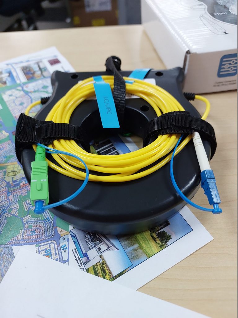 100 Meter SC/APC To LC/UPC Fiber Optic OTDR Launch Cable – Singlemode SM 1310/1550nm