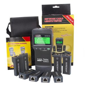 NOYAFA NF-8108M Network Cable Tester Cable Wire Fault Finder with 8 remote. Measure Length for RJ45/Cat5/Cat6/5E/ 6E cable