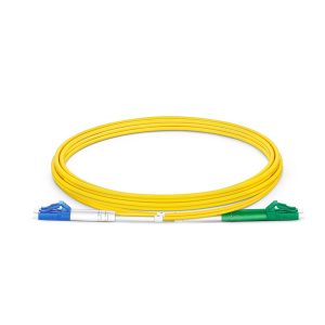 LC/APC to LC/UPC Single Mode Duplex Patch Cable - 5 Meters