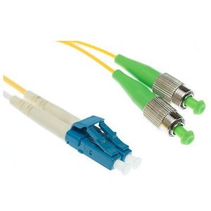 FC/APC to LC/UPC Duplex Single Mode Patch Cable - 3 Meters